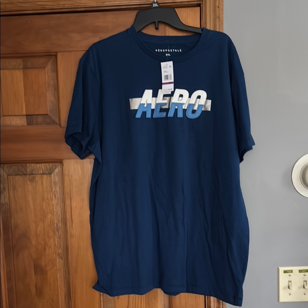Aeropostale Men's Blue Graphic T-Shirt